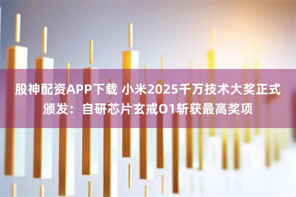 股神配资APP下载 小米2025千万技术大奖正式颁发：自研芯片玄戒O1斩获最高奖项