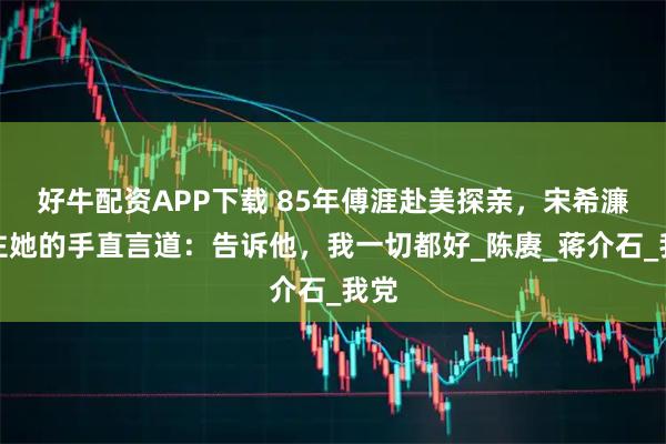 好牛配资APP下载 85年傅涯赴美探亲，宋希濂拉住她的手直言道：告诉他，我一切都好_陈赓_蒋介石_我党