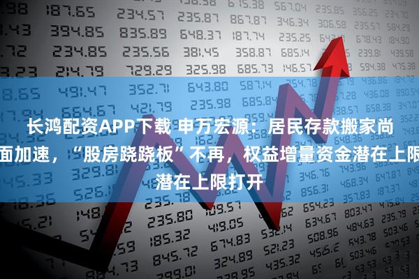 长鸿配资APP下载 申万宏源：居民存款搬家尚未全面加速，“股房跷跷板”不再，权益增量资金潜在上限打开